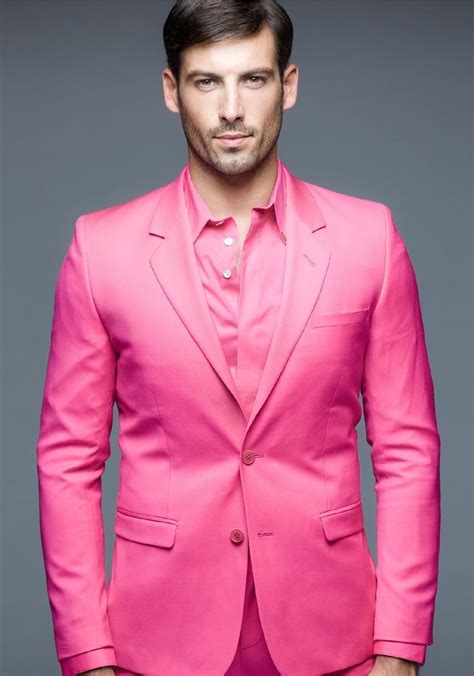 real men and pink suits.